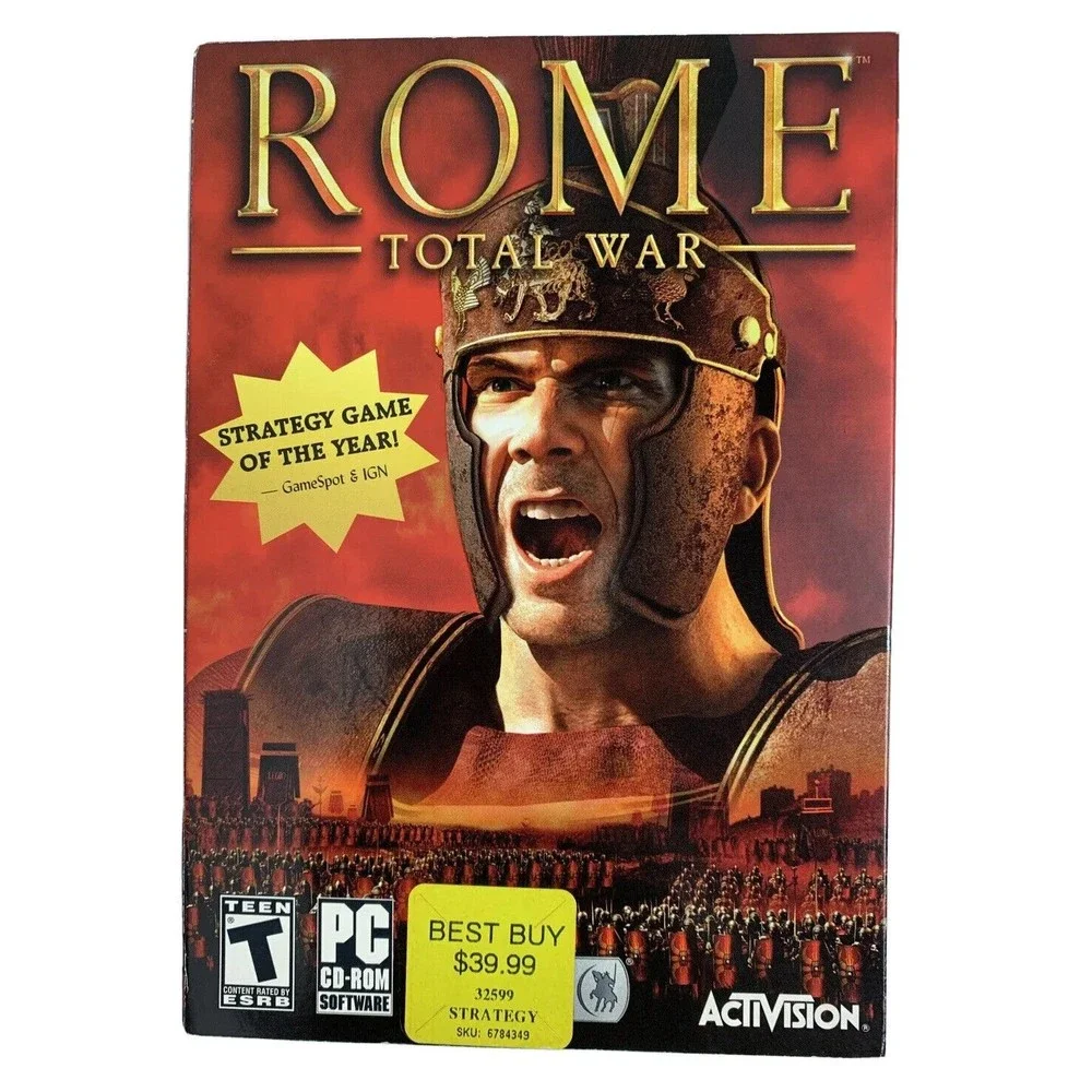 Rome: Total War, (PC 2004) Strategy Game, Activision Windows Software W/ Key